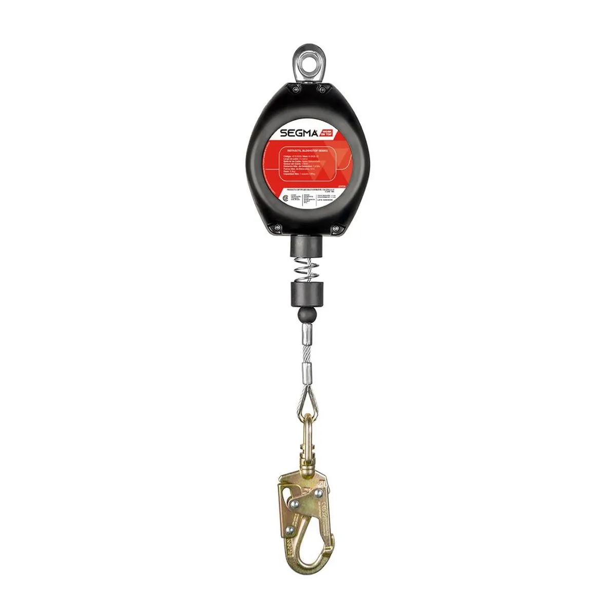 166157-1200-auto Retractil de Cable Metalico 6 Mts.Blockstop Segma 42104005 - Imagen 1
