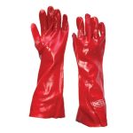 Guante PVC 18-45 cm Rojo Steelpro