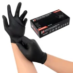 Guante examinación nitrilo negro 3,5 gr Caja 100 und