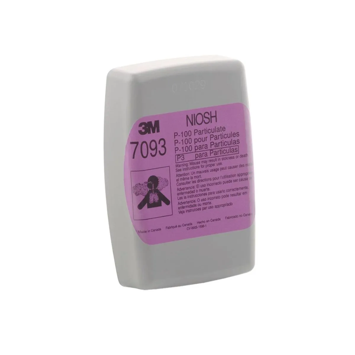 168288-1200-auto Filtro 3M 7093 Sólo Partículas P100 (Par) - Imagen 1