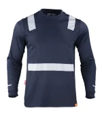 Polera Híbrida C/Reflectiva M/L Hombre 60% Algodón 40% Poliéster - Imagen 2