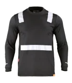 Polera Híbrida C/Reflectiva M/L Hombre 60% Algodón 40% Poliéster