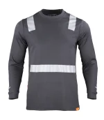 Polera Híbrida C/Reflectiva M/L Hombre 60% Algodón 40% Poliéster - Imagen 4