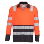 Polera Piqué Alta Visibilidad Bi Color M/L Hombre