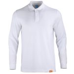 Polera Piqué M/L Hombre 80% Poliéster 20% Algodón