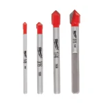 Jgo. Brocas para Vidrio 4 Piezas Milwaukee