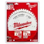 Juego 2 Discos Sierra para Madera 10" 40 y 60 Dientes Milwaukee (48-40-1036)